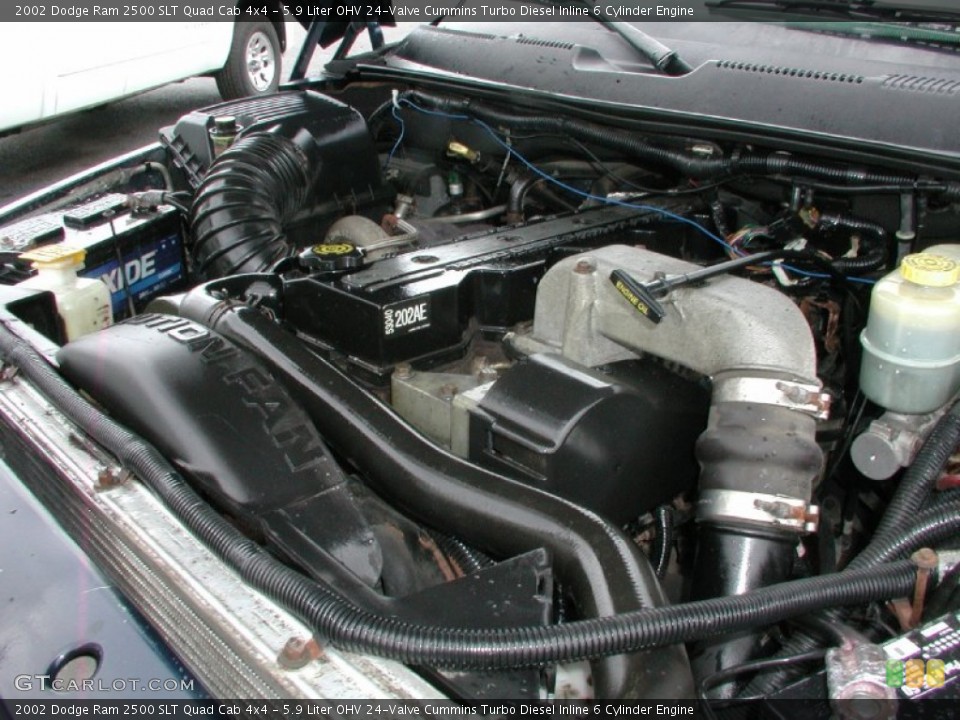 5.9 Liter OHV 24-Valve Cummins Turbo Diesel Inline 6 Cylinder Engine for the 2002 Dodge Ram 2500 #57388655
