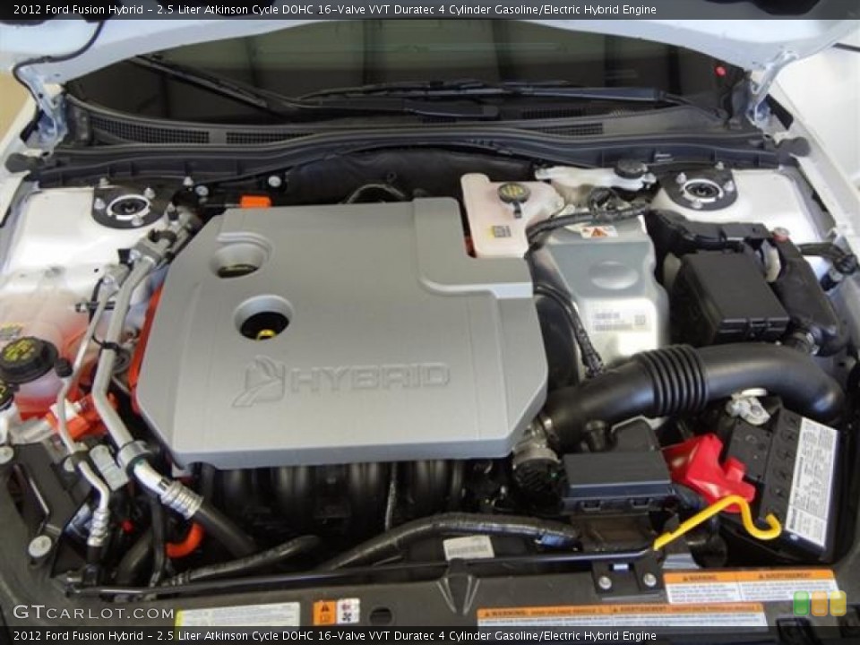 2.5 Liter Atkinson Cycle DOHC 16-Valve VVT Duratec 4 Cylinder Gasoline/Electric Hybrid Engine for the 2012 Ford Fusion #57395954