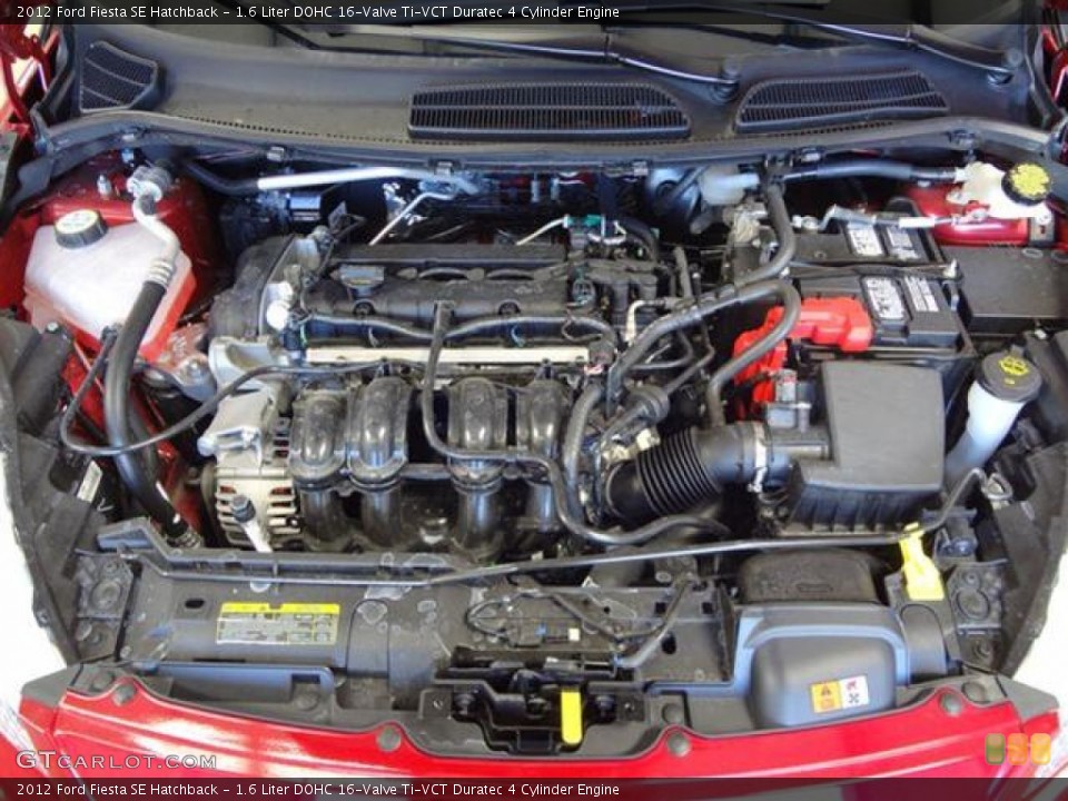 1.6 Liter DOHC 16-Valve Ti-VCT Duratec 4 Cylinder Engine for the 2012 Ford Fiesta #57403157