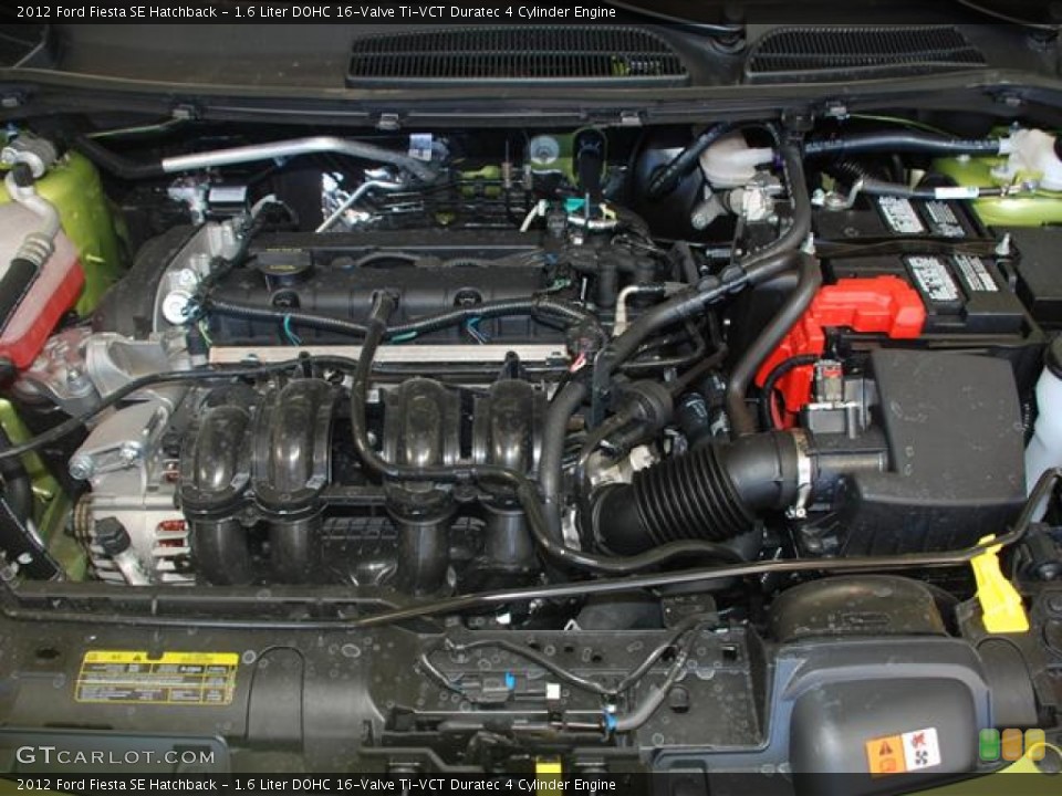 1.6 Liter DOHC 16-Valve Ti-VCT Duratec 4 Cylinder Engine for the 2012 Ford Fiesta #57403565