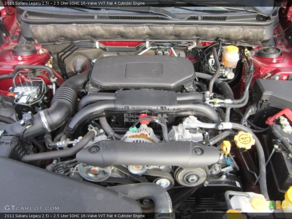 2.5 Liter SOHC 16-Valve VVT Flat 4 Cylinder Engine for the 2011 Subaru Legacy #57413363