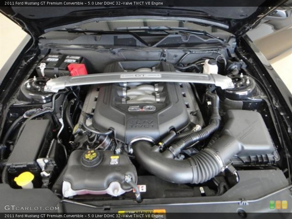 5.0 Liter DOHC 32-Valve TiVCT V8 Engine for the 2011 Ford Mustang #57416363