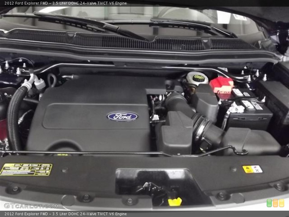 3.5 Liter DOHC 24-Valve TiVCT V6 2012 Ford Explorer Engine