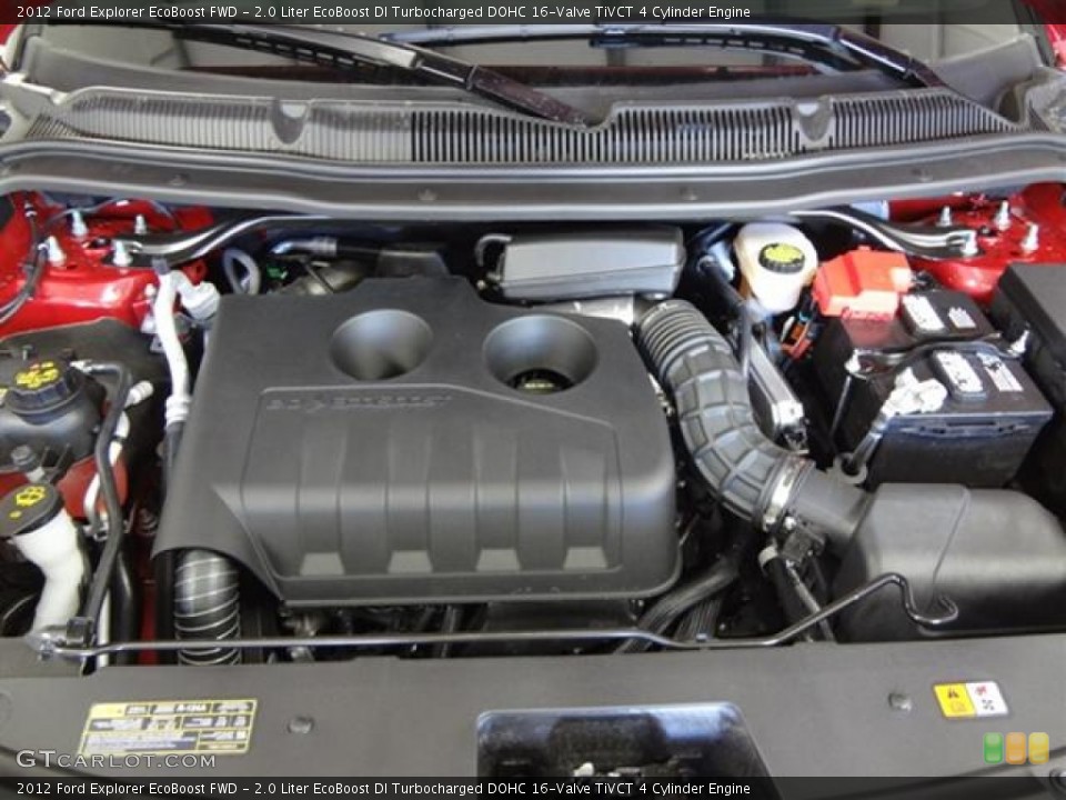 2.0 Liter EcoBoost DI Turbocharged DOHC 16-Valve TiVCT 4 Cylinder 2012 Ford Explorer Engine