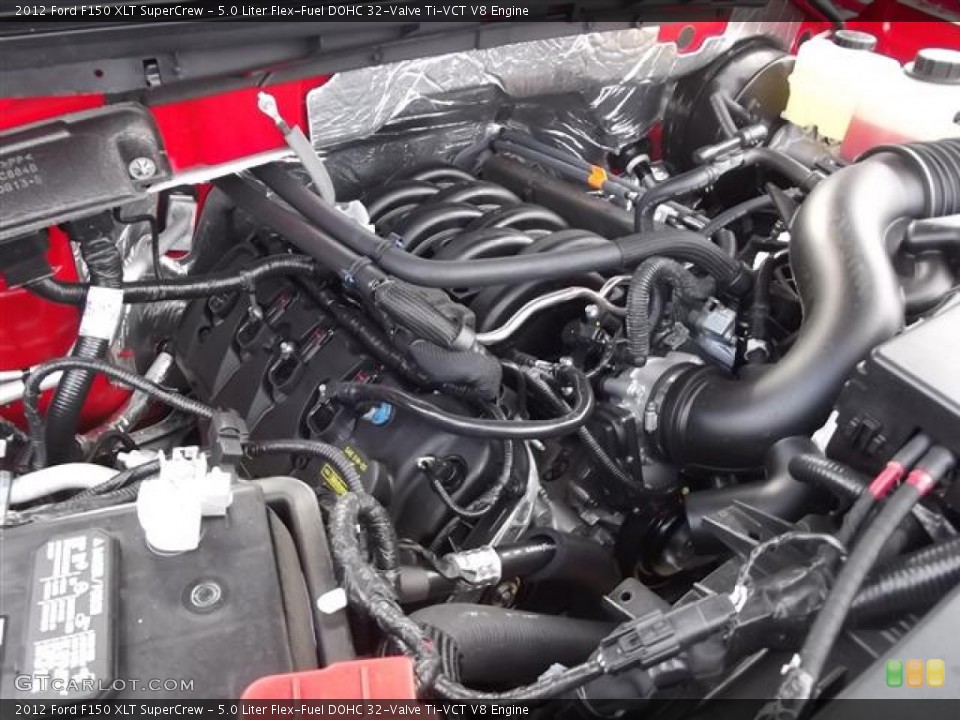5.0 Liter Flex-Fuel DOHC 32-Valve Ti-VCT V8 Engine for the 2012 Ford F150 #57423599