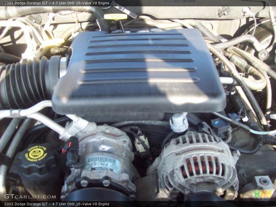 4.7 Liter OHV 16-Valve V8 2003 Dodge Durango Engine