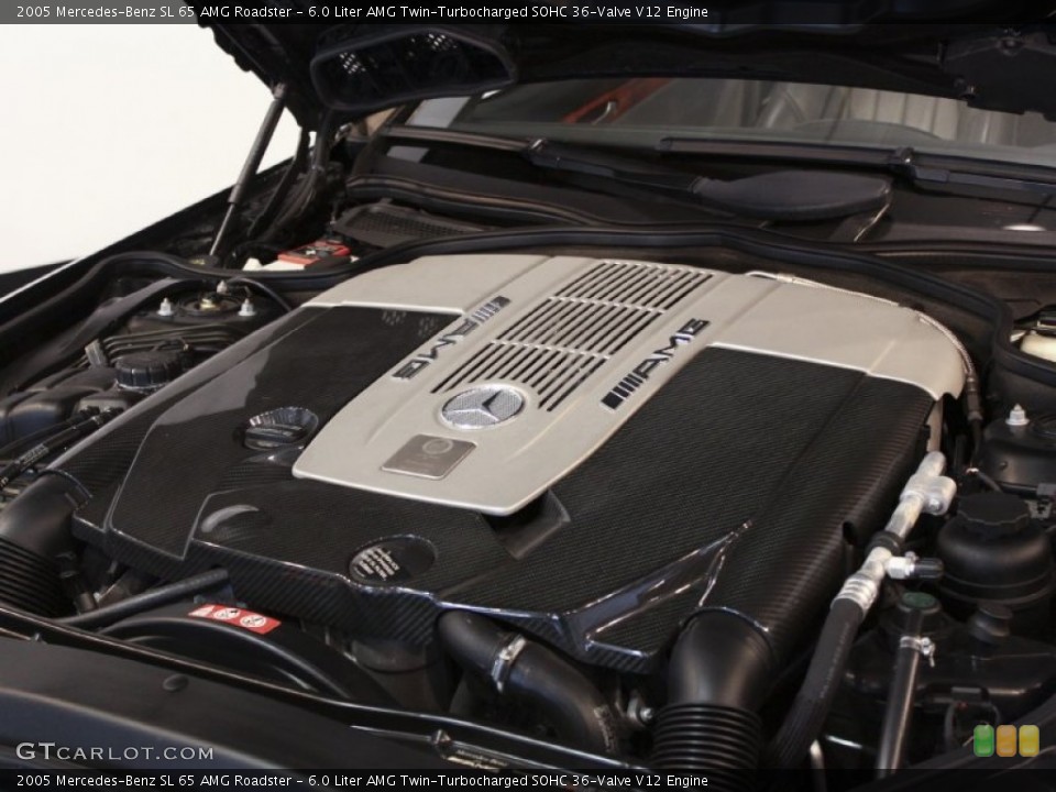 6.0 Liter AMG Twin-Turbocharged SOHC 36-Valve V12 Engine for the 2005 Mercedes-Benz SL #57451240