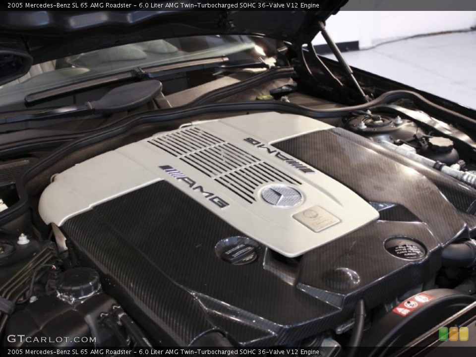 6.0 Liter AMG Twin-Turbocharged SOHC 36-Valve V12 Engine for the 2005 Mercedes-Benz SL #57451249