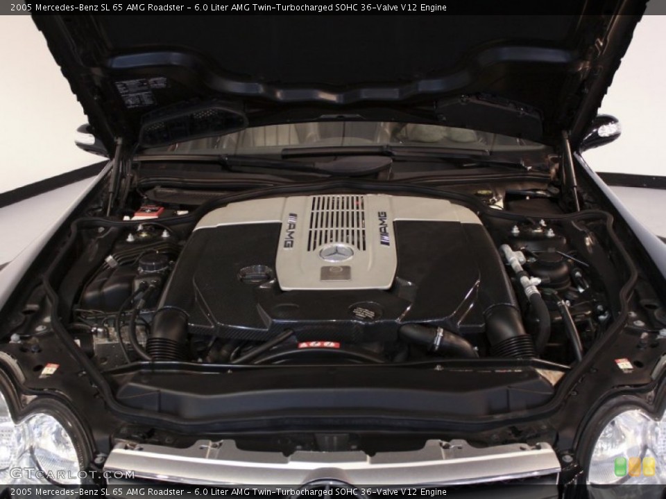 6.0 Liter AMG Twin-Turbocharged SOHC 36-Valve V12 Engine for the 2005 Mercedes-Benz SL #57451273
