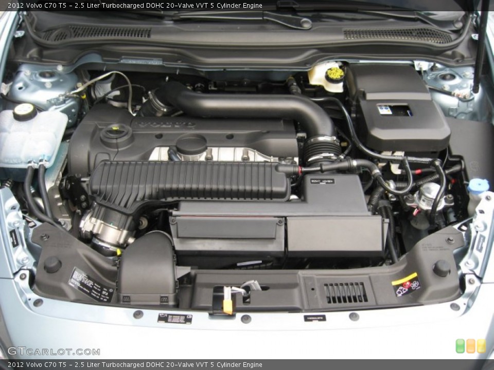 2.5 Liter Turbocharged DOHC 20-Valve VVT 5 Cylinder Engine for the 2012 Volvo C70 #57457477