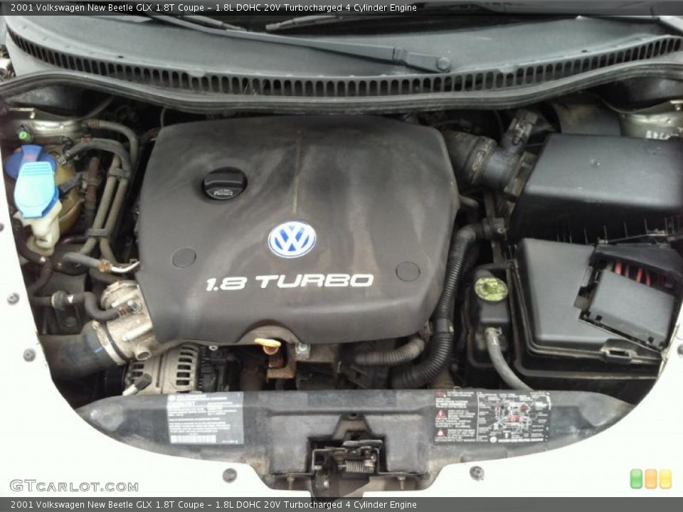 1.8L DOHC 20V Turbocharged 4 Cylinder Engine for the 2001 Volkswagen New Beetle #57458173