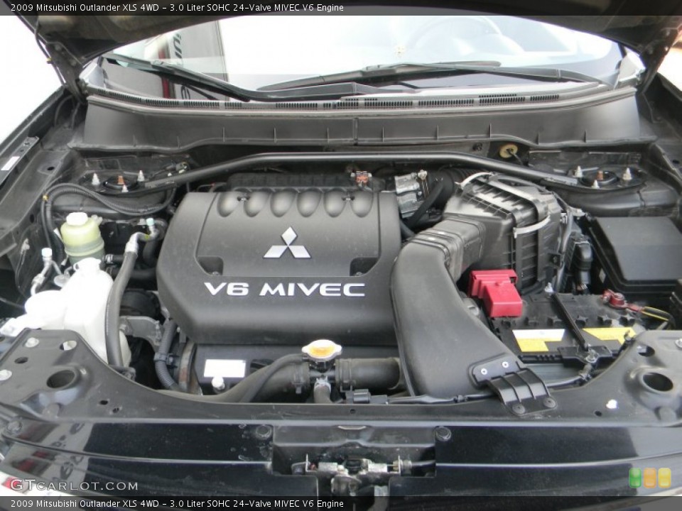 3.0 Liter SOHC 24-Valve MIVEC V6 Engine for the 2009 Mitsubishi Outlander #57465388