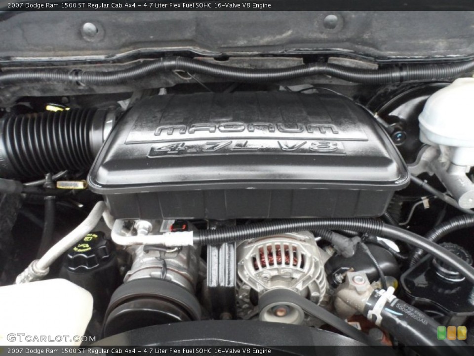 4.7 Liter Flex Fuel SOHC 16-Valve V8 Engine for the 2007 Dodge Ram 1500 #57475063