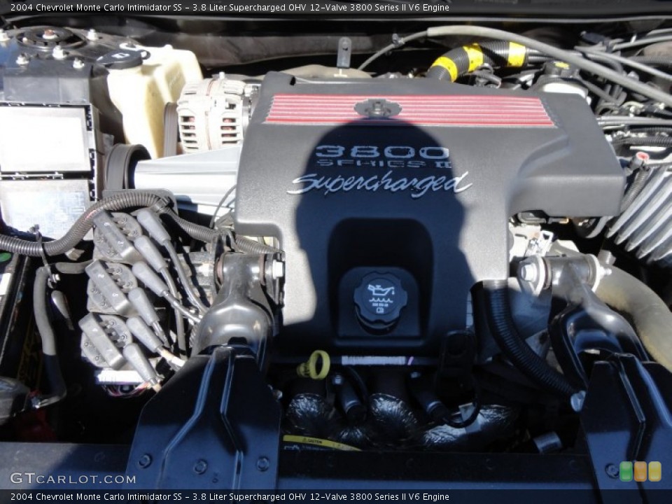 3.8 Liter Supercharged OHV 12-Valve 3800 Series II V6 Engine for the 2004 Chevrolet Monte Carlo #57475735