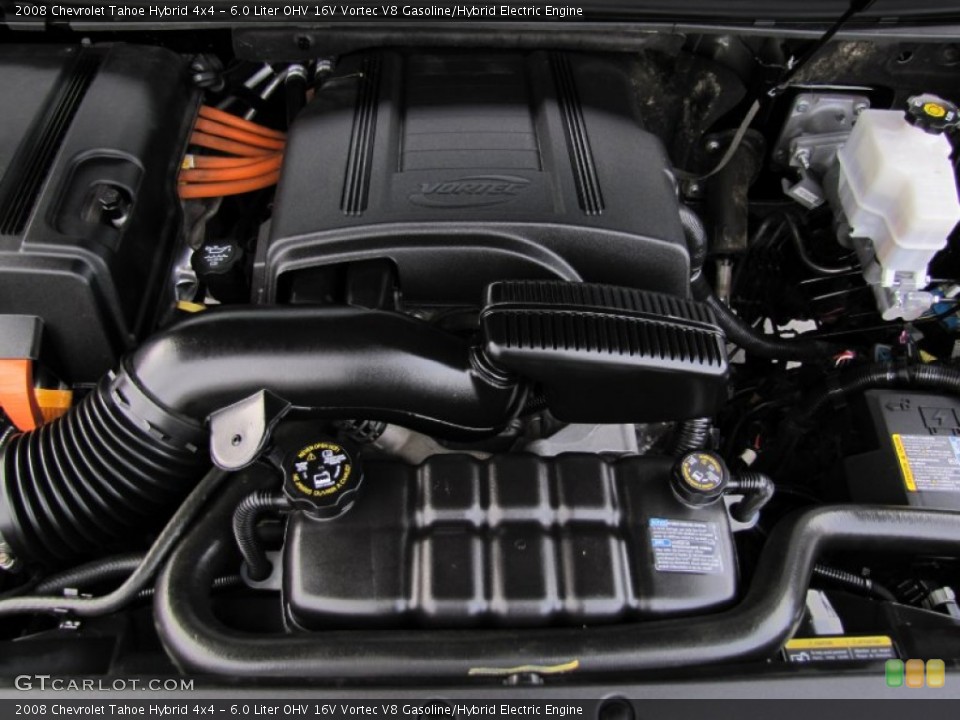 6.0 Liter OHV 16V Vortec V8 Gasoline/Hybrid Electric Engine for the 2008 Chevrolet Tahoe #57484540