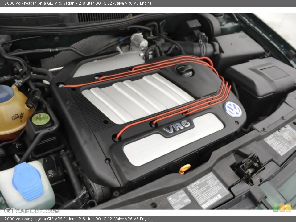 2.8 Liter DOHC 12-Valve VR6 V6 2000 Volkswagen Jetta Engine