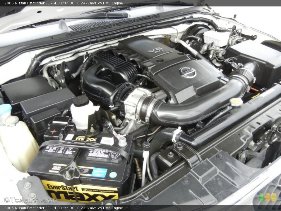 4.0 Liter DOHC 24-Valve VVT V6 2006 Nissan Pathfinder Engine