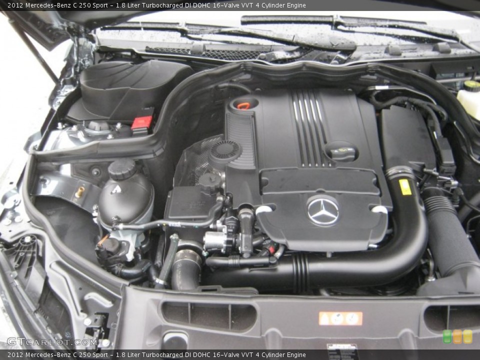 1.8 Liter Turbocharged DI DOHC 16-Valve VVT 4 Cylinder Engine for the 2012 Mercedes-Benz C #57493564