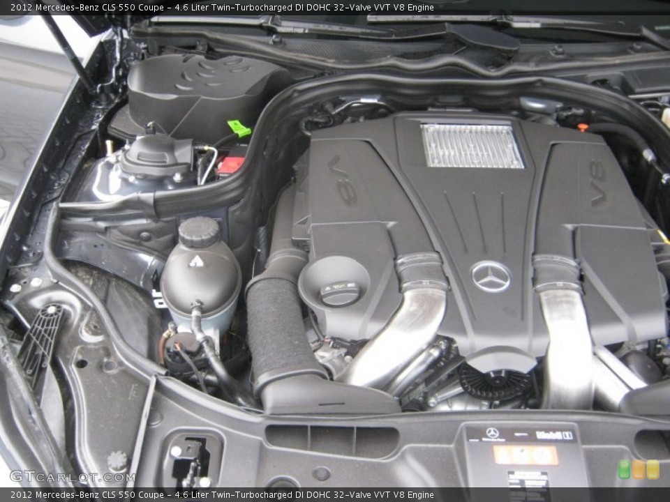 4.6 Liter Twin-Turbocharged DI DOHC 32-Valve VVT V8 Engine for the 2012 Mercedes-Benz CLS #57495100