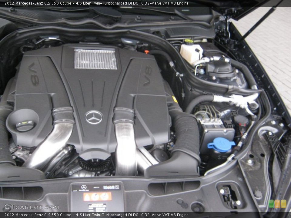 4.6 Liter Twin-Turbocharged DI DOHC 32-Valve VVT V8 Engine for the 2012 Mercedes-Benz CLS #57495109