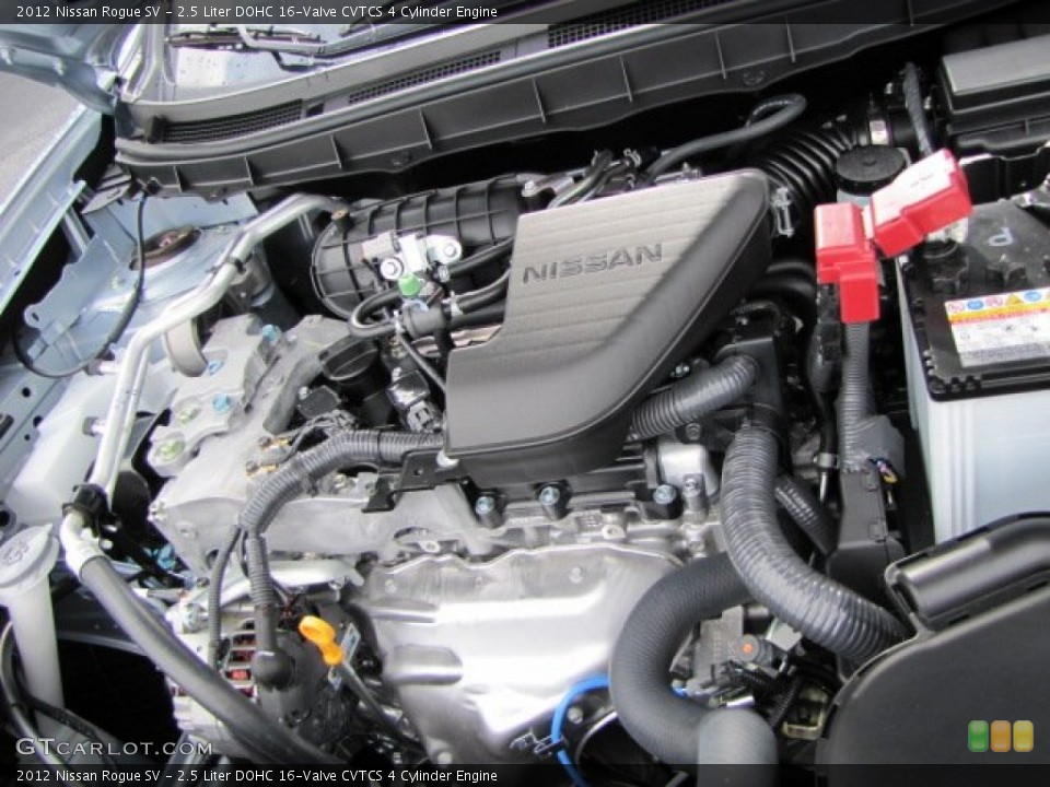 2.5 Liter DOHC 16-Valve CVTCS 4 Cylinder Engine for the 2012 Nissan Rogue #57501969
