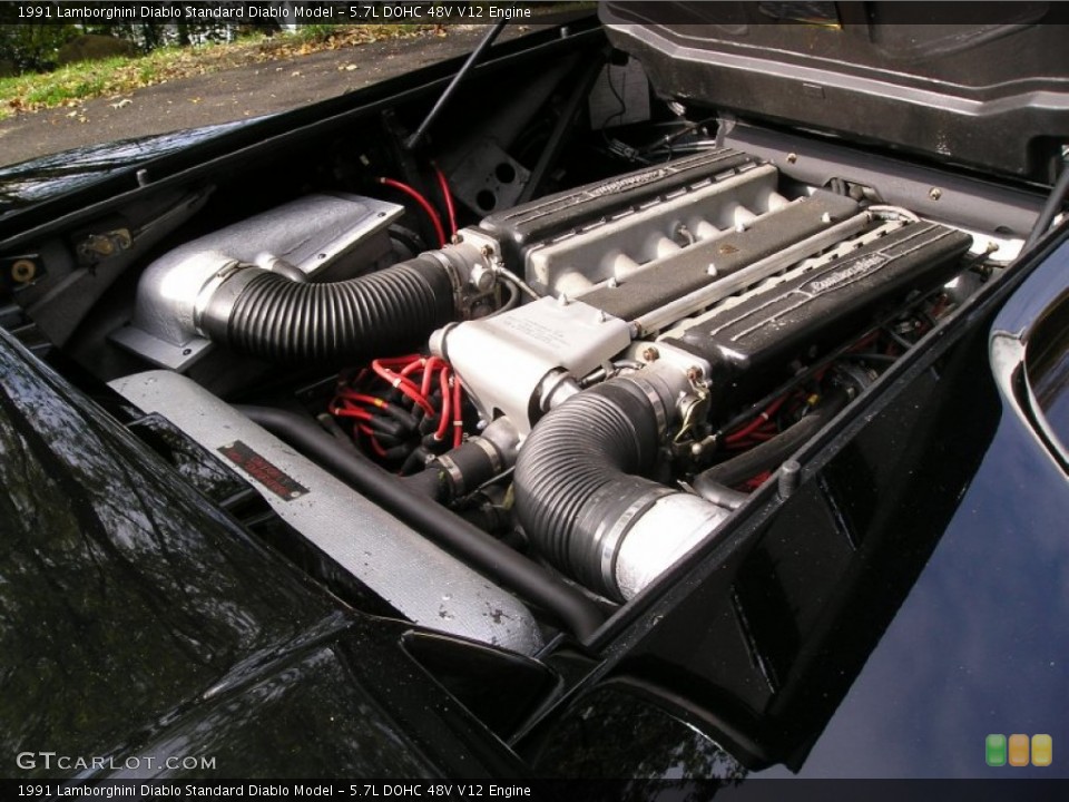5.7L DOHC 48V V12 1991 Lamborghini Diablo Engine