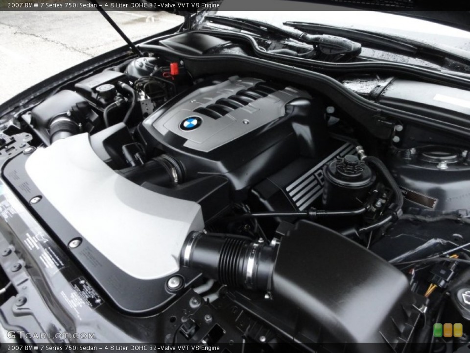 4.8 Liter DOHC 32-Valve VVT V8 Engine for the 2007 BMW 7 Series #57519928