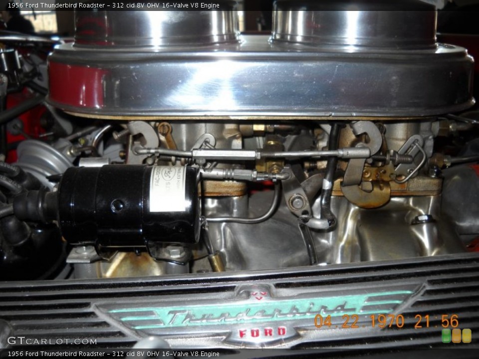312 cid 8V OHV 16-Valve V8 Engine for the 1956 Ford Thunderbird #57523186