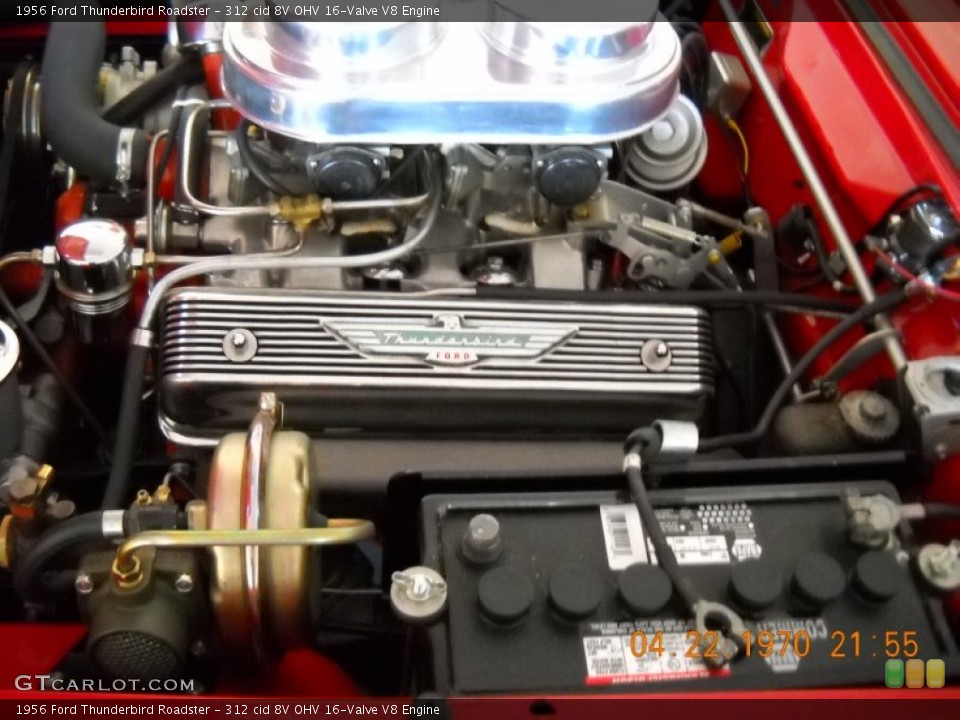 312 cid 8V OHV 16-Valve V8 Engine for the 1956 Ford Thunderbird #57523222