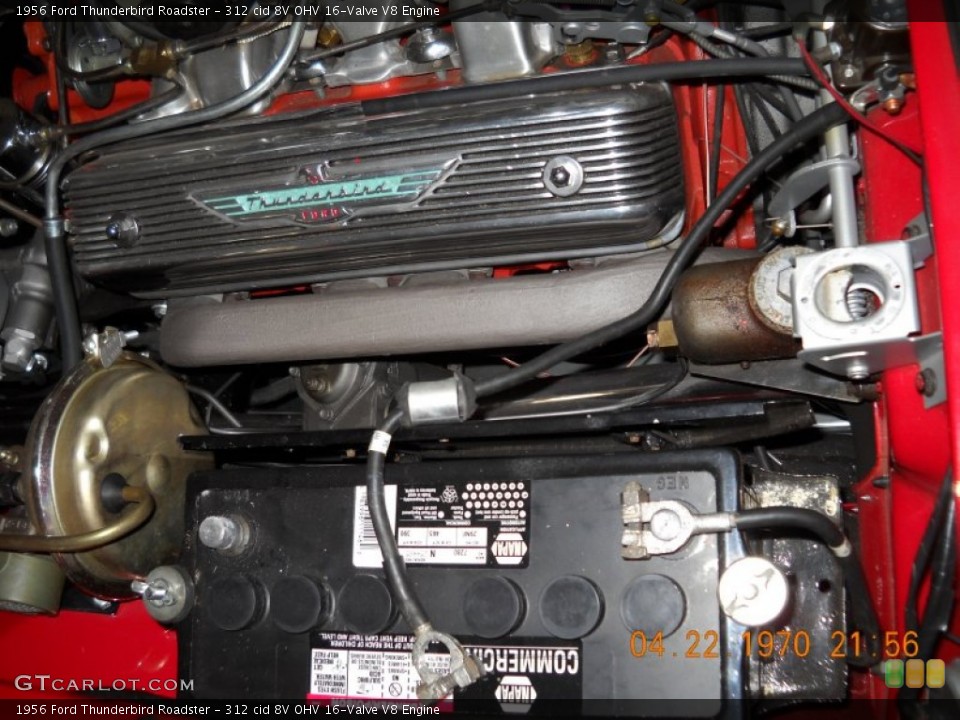 312 cid 8V OHV 16-Valve V8 Engine for the 1956 Ford Thunderbird #57523273