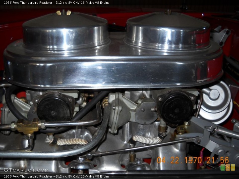 312 cid 8V OHV 16-Valve V8 Engine for the 1956 Ford Thunderbird #57523291