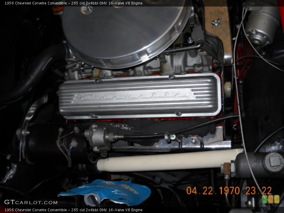 265 cid 2x4bbl OHV 16-Valve V8 Engine for the 1956 Chevrolet Corvette #57523528