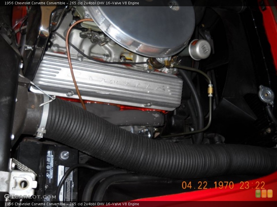 265 cid 2x4bbl OHV 16-Valve V8 Engine for the 1956 Chevrolet Corvette #57523546