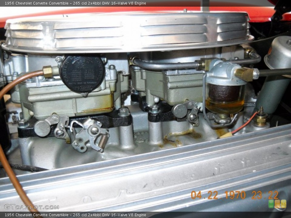 265 cid 2x4bbl OHV 16-Valve V8 Engine for the 1956 Chevrolet Corvette #57523561