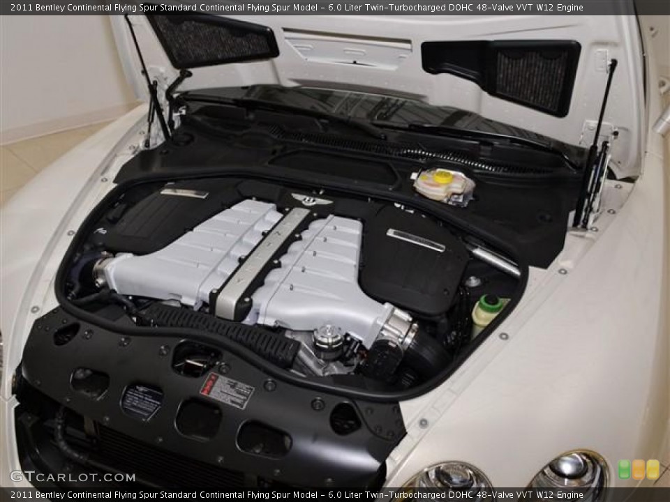 6.0 Liter Twin-Turbocharged DOHC 48-Valve VVT W12 2011 Bentley Continental Flying Spur Engine