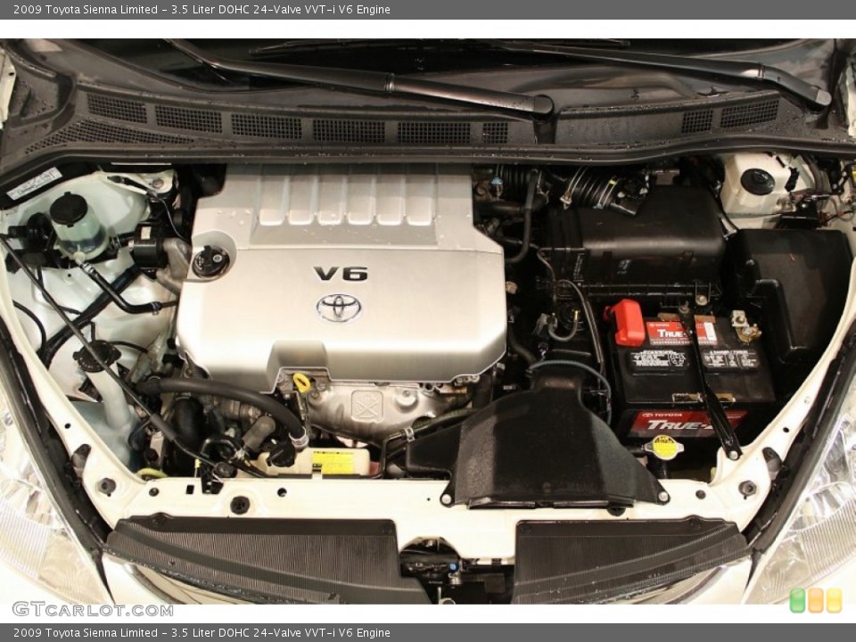 3.5 Liter DOHC 24-Valve VVT-i V6 Engine for the 2009 Toyota Sienna #57534502