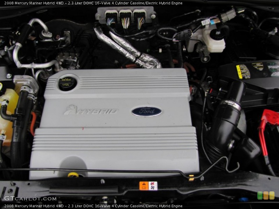 2.3 Liter DOHC 16-Valve 4 Cylinder Gasoline/Electric Hybrid 2008 Mercury Mariner Engine