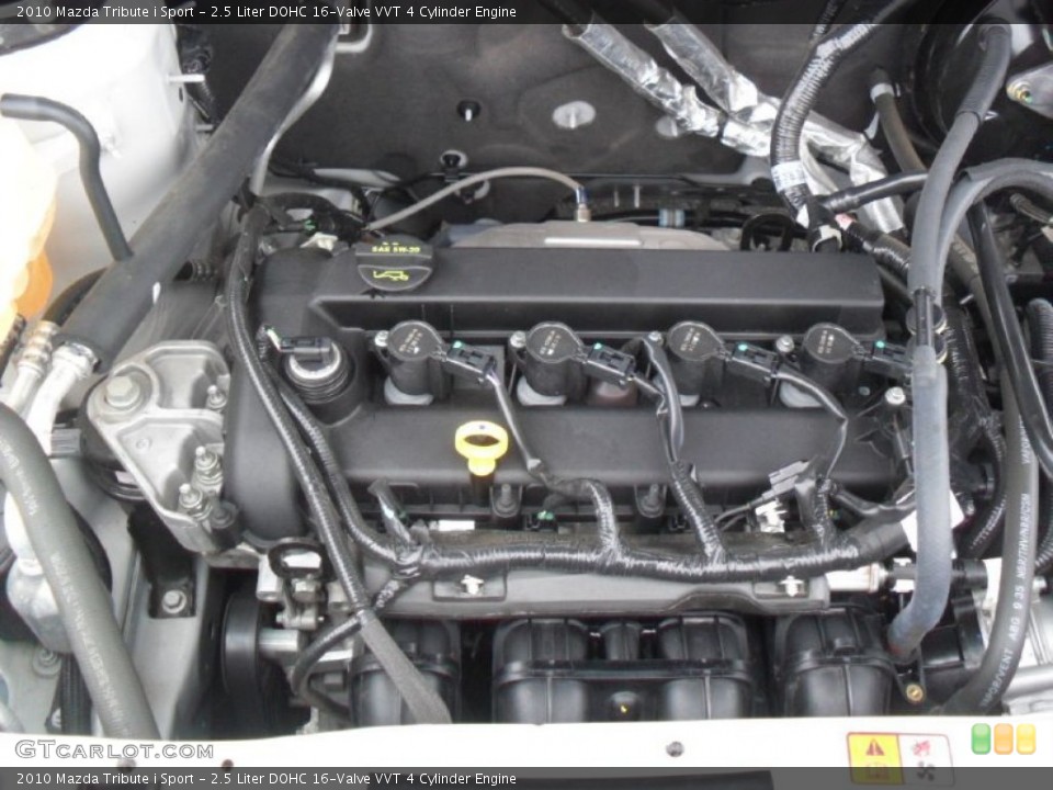 2.5 Liter DOHC 16-Valve VVT 4 Cylinder 2010 Mazda Tribute Engine