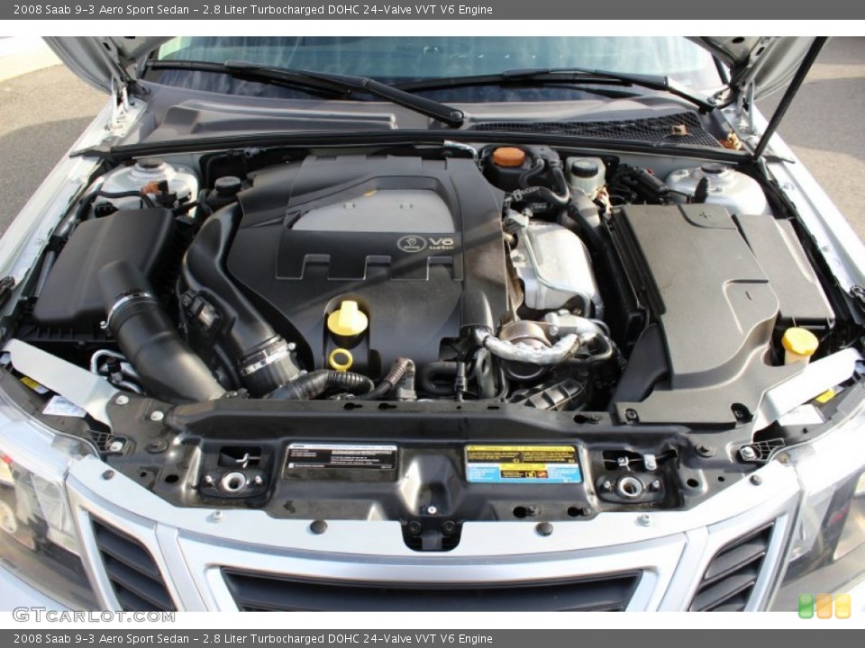 2.8 Liter Turbocharged DOHC 24-Valve VVT V6 Engine for the 2008 Saab 9-3 #57544900