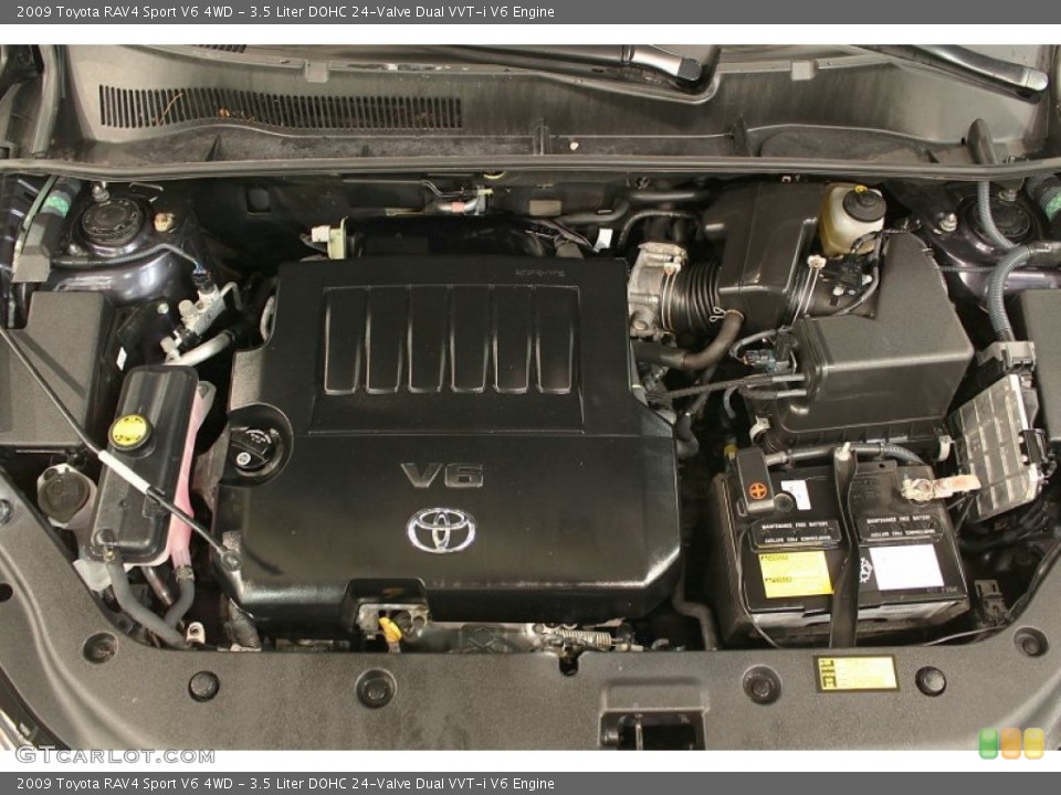 3.5 Liter DOHC 24-Valve Dual VVT-i V6 Engine for the 2009 Toyota RAV4 #57546777
