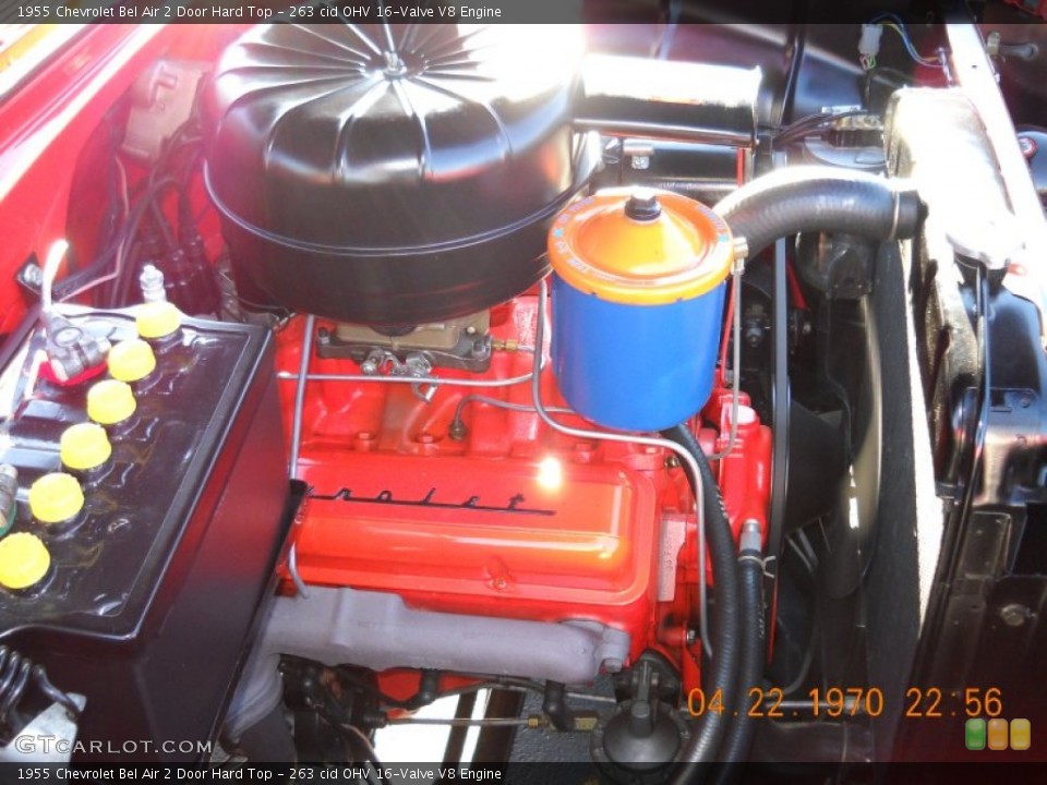 263 cid OHV 16-Valve V8 Engine for the 1955 Chevrolet Bel Air #57553655