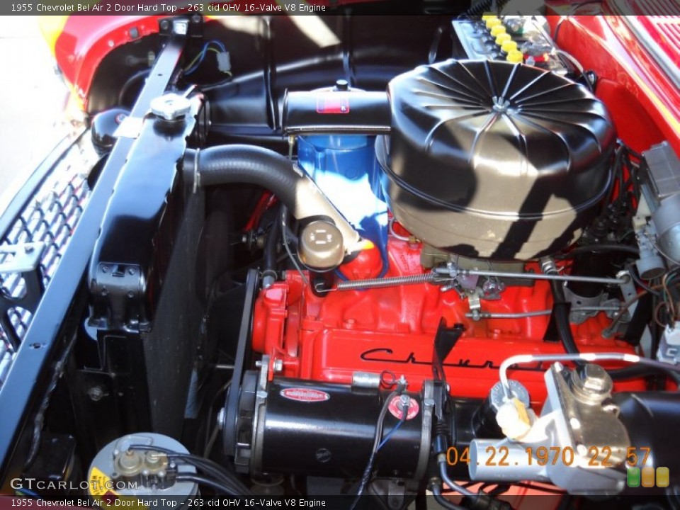 263 cid OHV 16-Valve V8 Engine for the 1955 Chevrolet Bel Air #57553665
