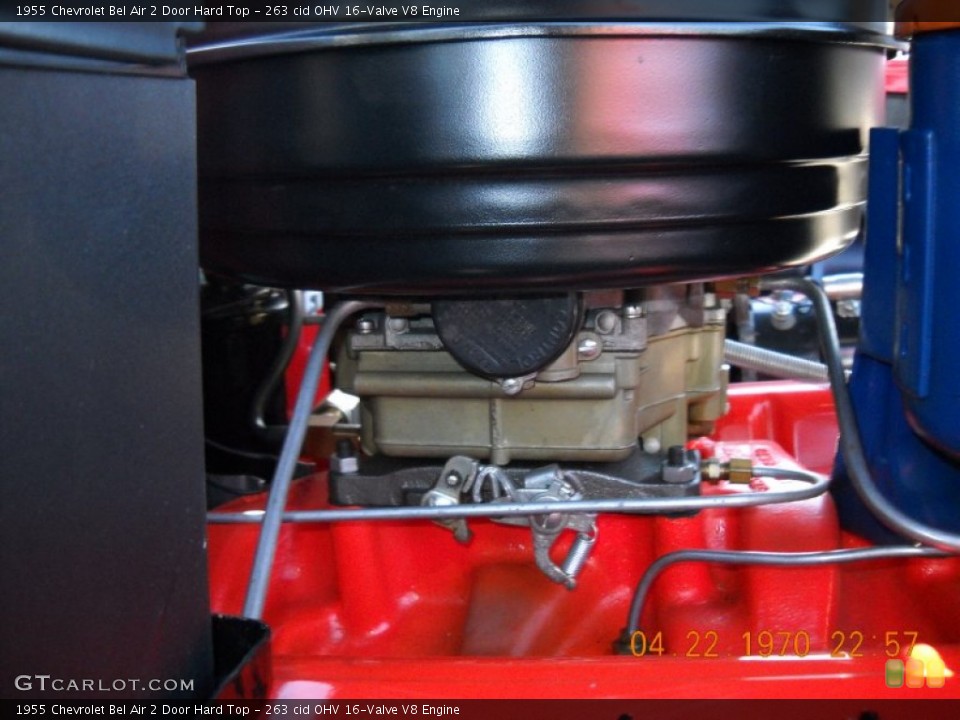 263 cid OHV 16-Valve V8 Engine for the 1955 Chevrolet Bel Air #57553674