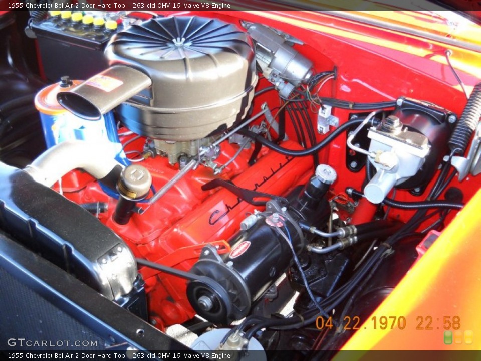 263 cid OHV 16-Valve V8 Engine for the 1955 Chevrolet Bel Air #57553727