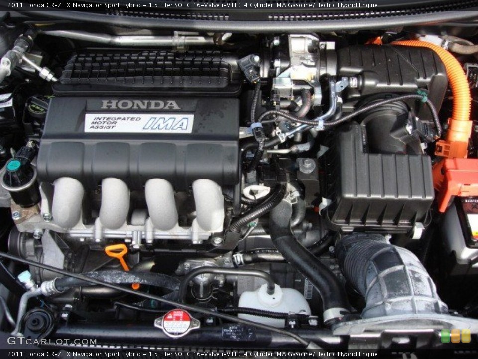 1.5 Liter SOHC 16-Valve i-VTEC 4 Cylinder IMA Gasoline/Electric Hybrid Engine for the 2011 Honda CR-Z #57558638