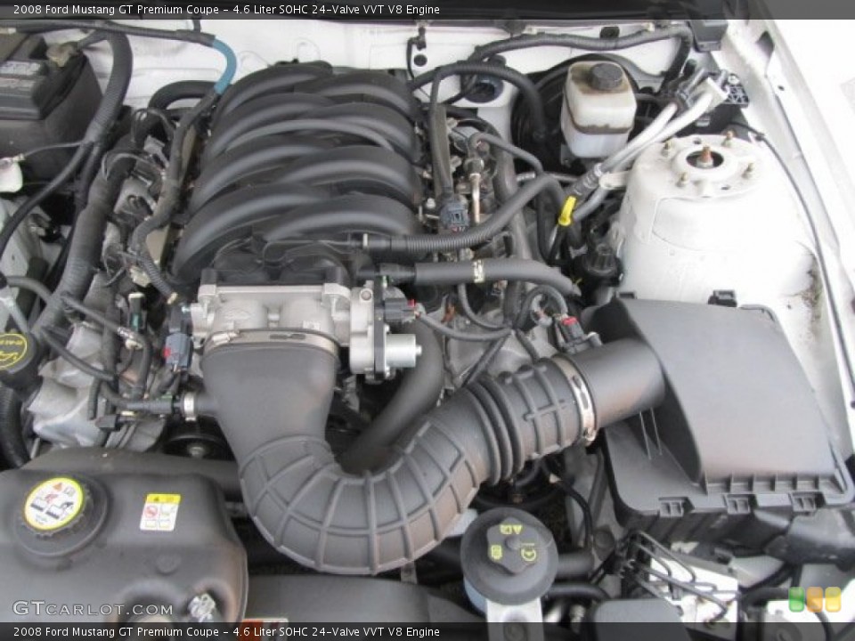 4.6 Liter SOHC 24-Valve VVT V8 Engine for the 2008 Ford Mustang #57562467