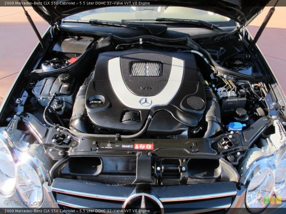 5.5 Liter DOHC 32-Valve VVT V8 2009 Mercedes-Benz CLK Engine