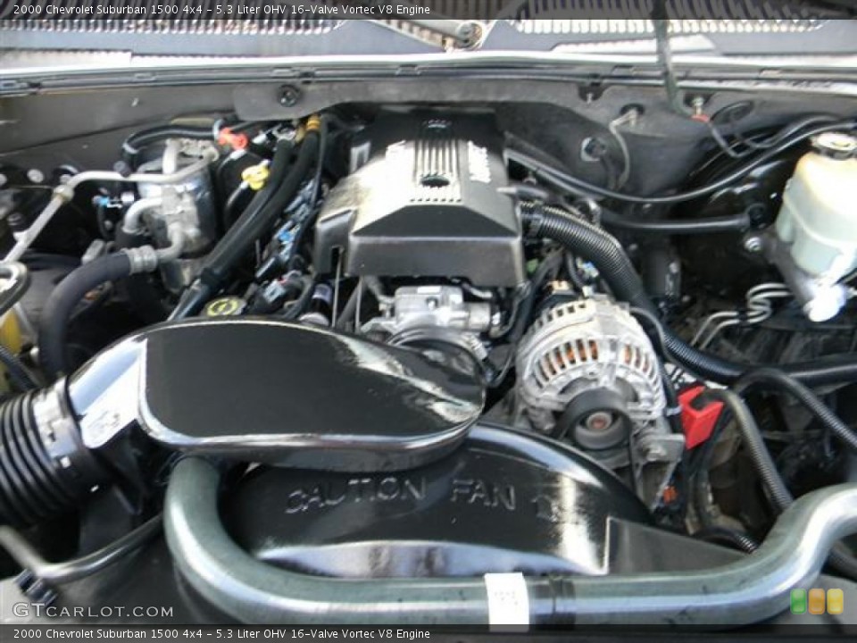 5.3 Liter OHV 16-Valve Vortec V8 2000 Chevrolet Suburban Engine