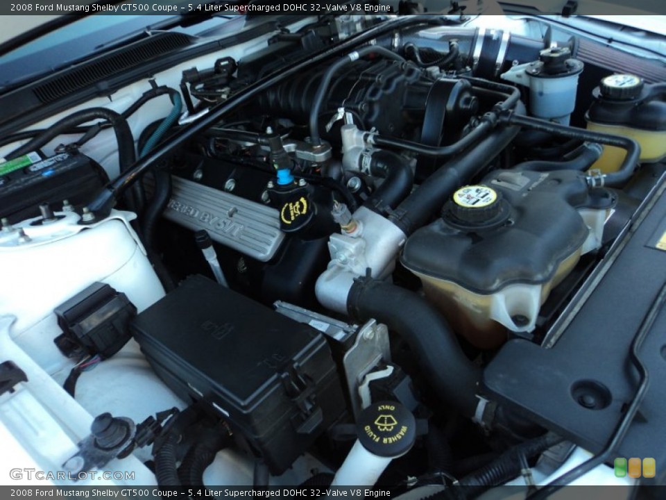 5.4 Liter Supercharged DOHC 32-Valve V8 Engine for the 2008 Ford Mustang #57599104