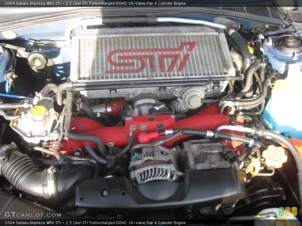 2.5 Liter STi Turbocharged DOHC 16-Valve Flat 4 Cylinder Engine for the 2004 Subaru Impreza #57601835